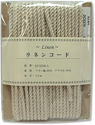 日本紐釦貿易 リネン混コード 15m DC5370-L (ご注文単位1巻)【直送品】