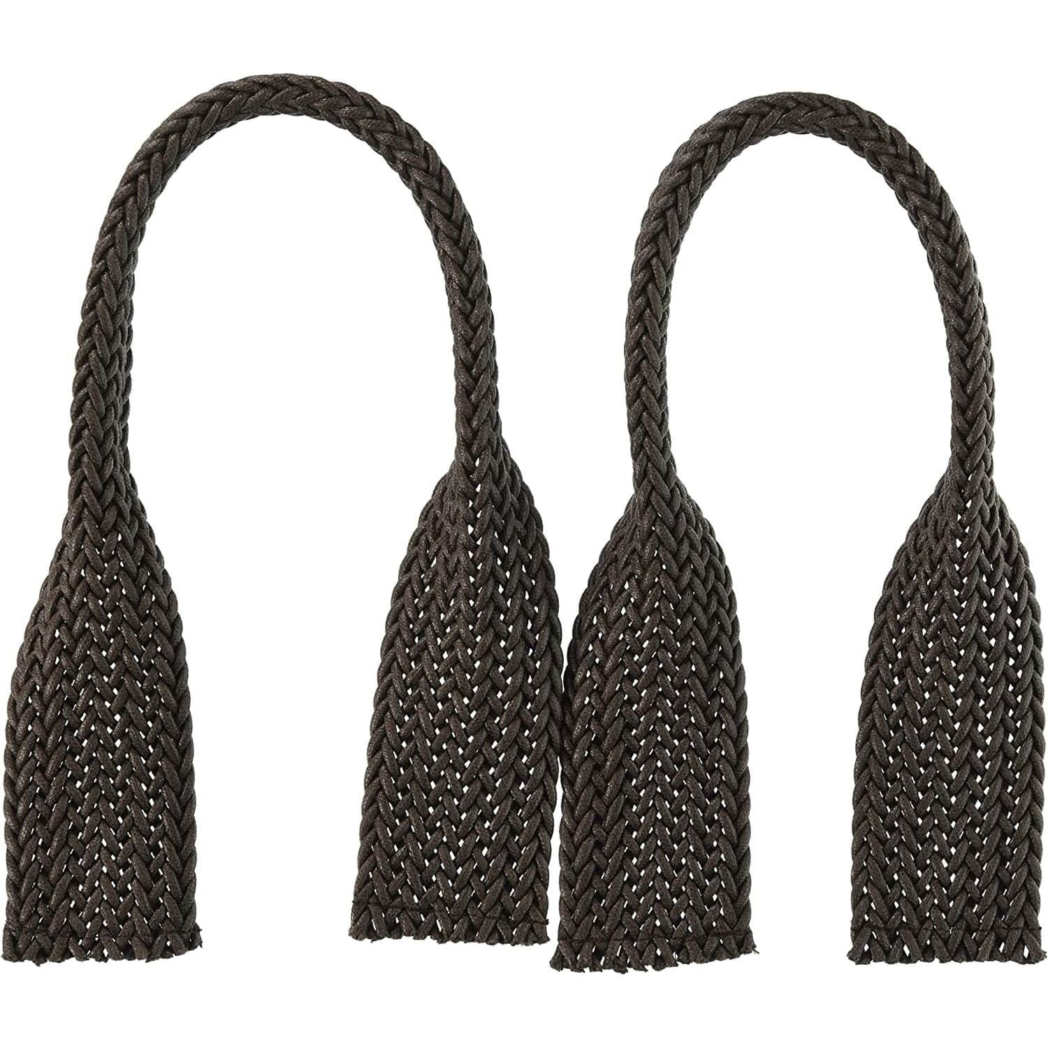 日本紐釦貿易 ワックスコード平テープハンドル チョコ DCH9709-7 （ご注文単位1組）【直送品】