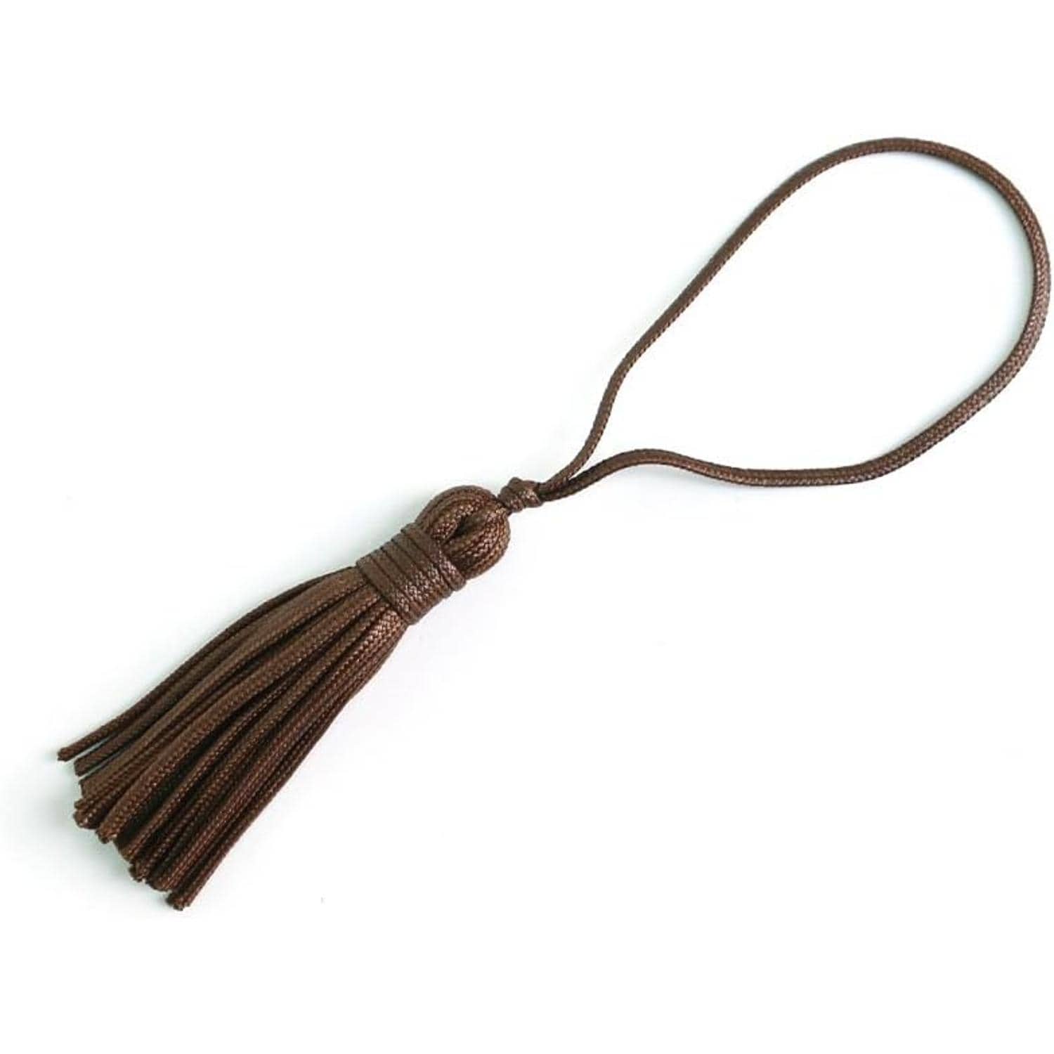 日本紐釦貿易 紐タッセル 3個入 約80mm 茶 DCT7864-14 （ご注文単位1束）【直送品】