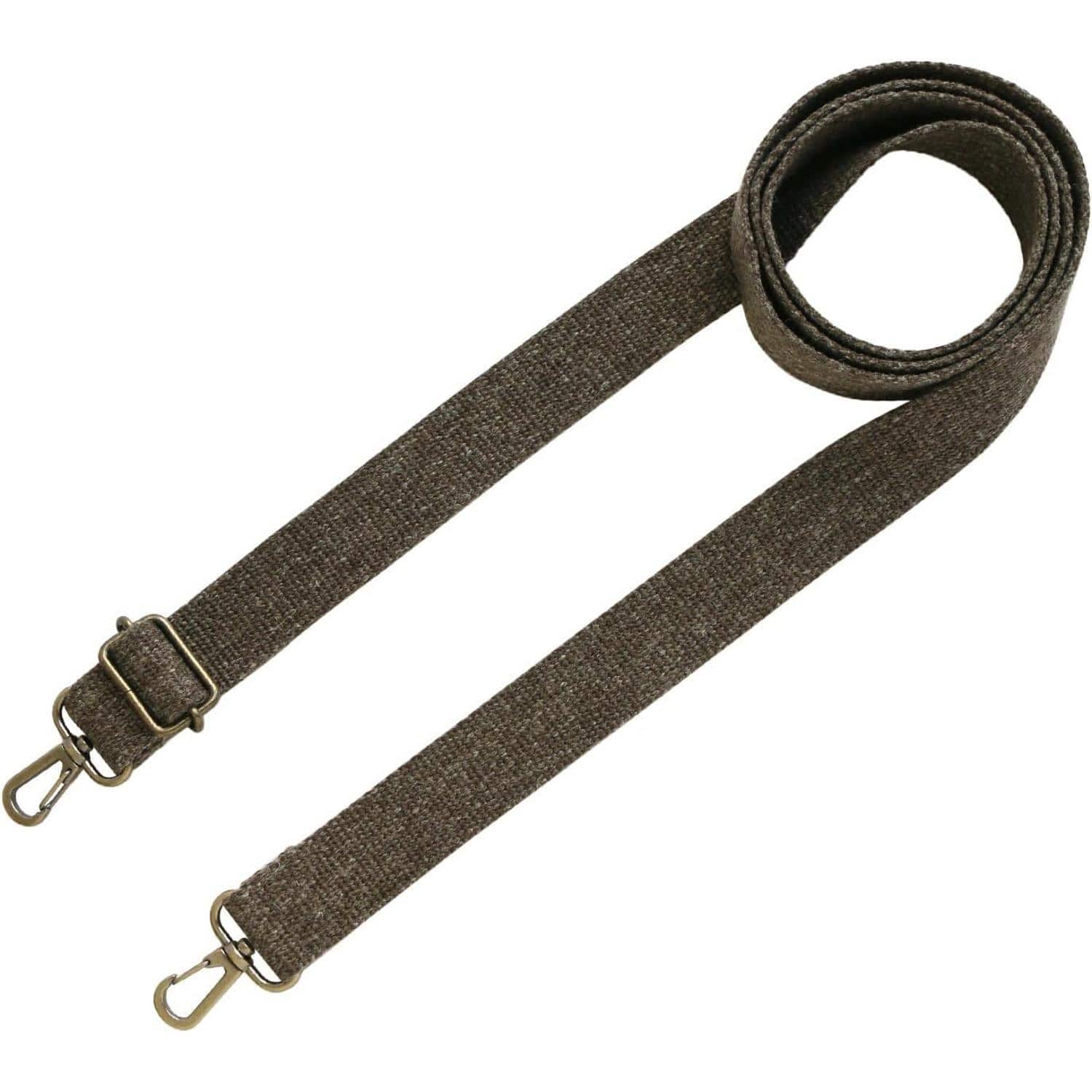 日本紐釦貿易 リネン混マーブル織ショルダー チョコ 140cm 1本 DCH9721-16 （ご注文単位1本）【直送品】