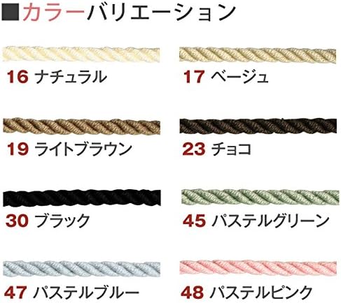 日本紐釦貿易 コットンシルケットコード 3mmx15m DC5336-16 (ご注文単位1巻)【直送品】