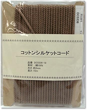 日本紐釦貿易 コットンシルケットコード 3mmx15m DC5336-19 （ご注文単位1巻）【直送品】