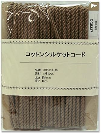 日本紐釦貿易 コットンシルケットコード 4mmx15m DC5337-19 （ご注文単位1巻）【直送品】