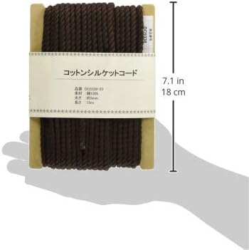 日本紐釦貿易 コットンシルケットコード 5mmx15m DC5338-23L （ご注文単位1巻）【直送品】