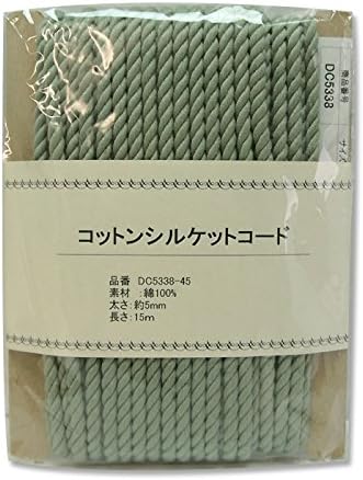 日本紐釦貿易 コットンシルケットコード 5mmx15m DC5338-45L （ご注文単位1巻）【直送品】