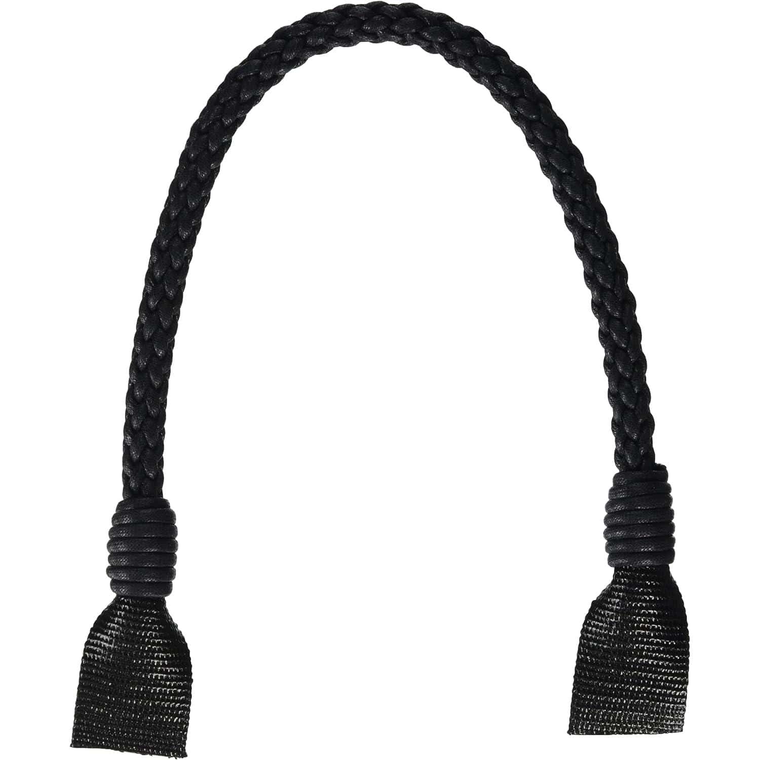 日本紐釦貿易 ワックスコード細口持手40cm2本黒 DCH9707A-30 （ご注文単位1組）【直送品】