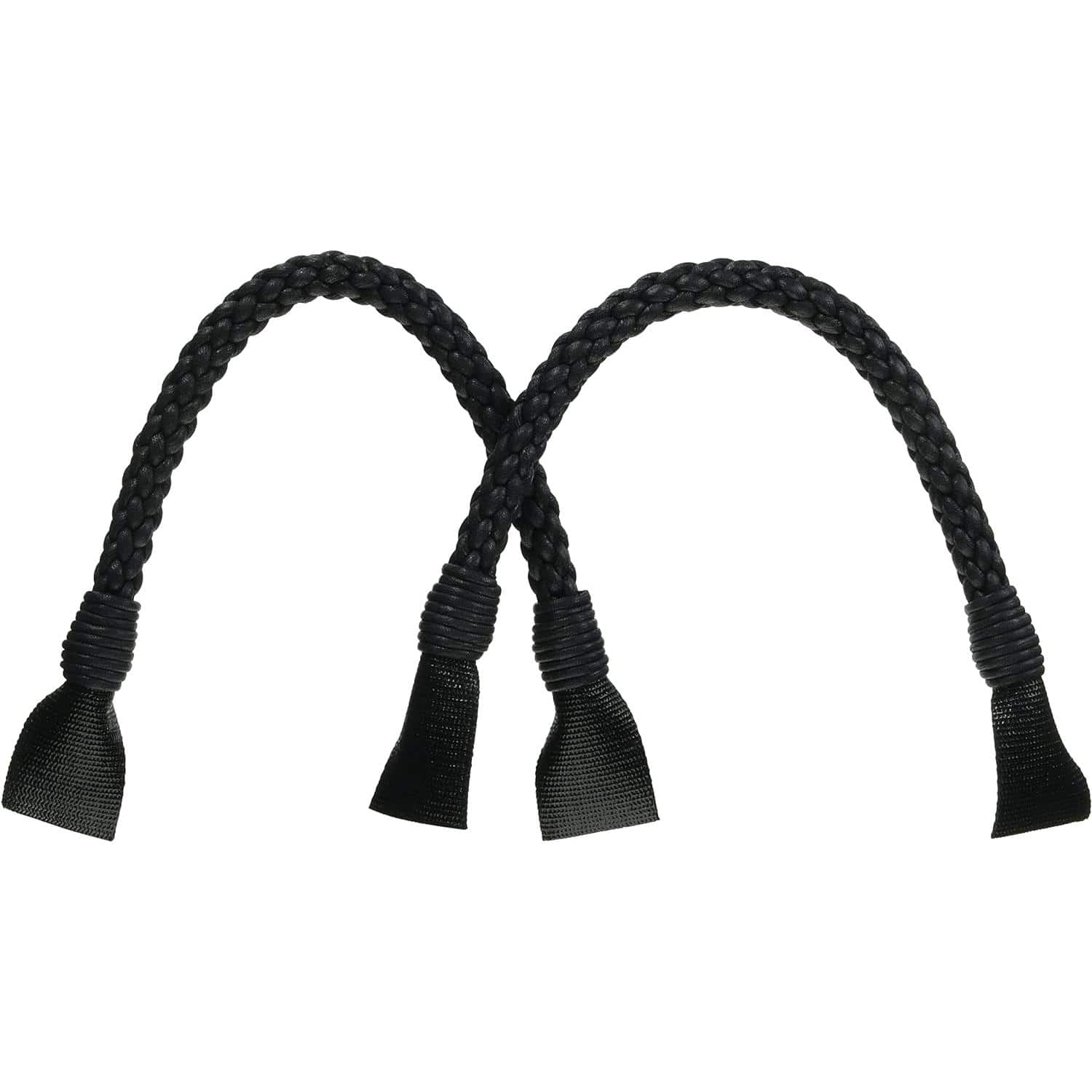 日本紐釦貿易 ワックスコード太口持手 40cm 2本 黒 DCH9708A-30 （ご注文単位1組）【直送品】