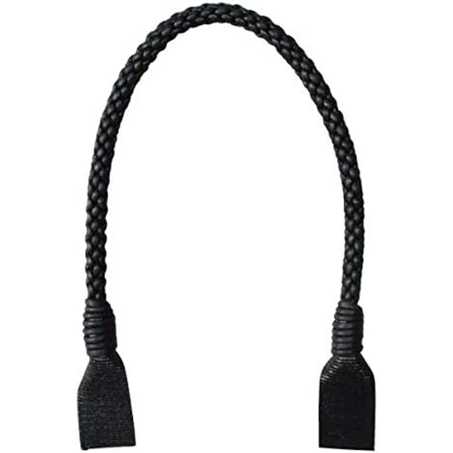 日本紐釦貿易 ワックスコード持手 50cm 2本 黒 DCH9722A-30 （ご注文単位1組）【直送品】