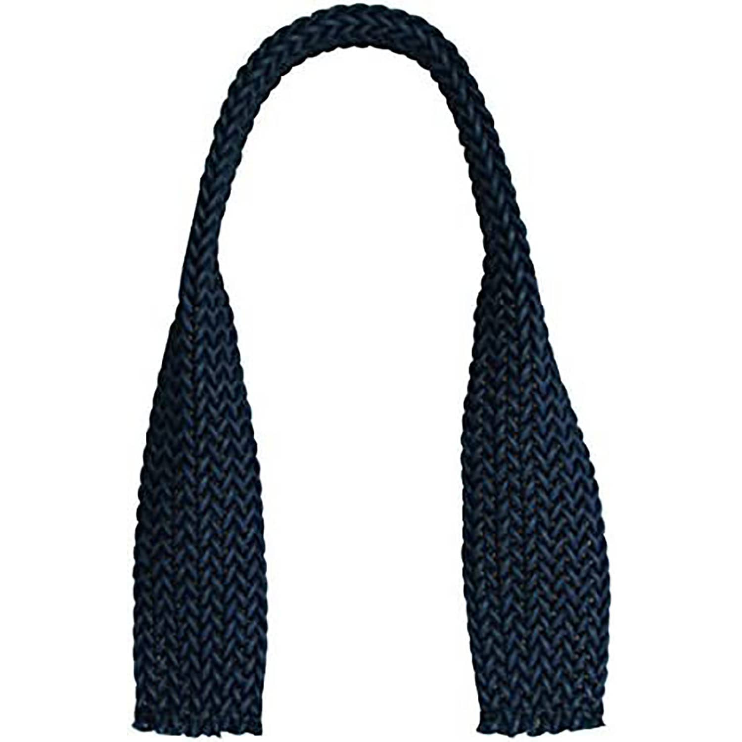 日本紐釦貿易 ワックスコード平テープハンドル 紺 DCH9709-29 (ご注文単位1組)【直送品】