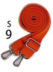 日本紐釦貿易 アクリルショルダー W約25mm×H約75cm-140cm オレンジ DCH9843-9 (ご注文単位1本)【直送品】