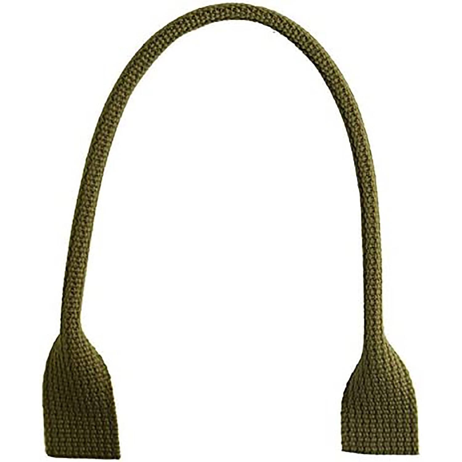 日本紐釦貿易 アクリルハンドル 手提げタイプ 2本 40cm カーキ DCH9850-18 （ご注文単位1組）【直送品】