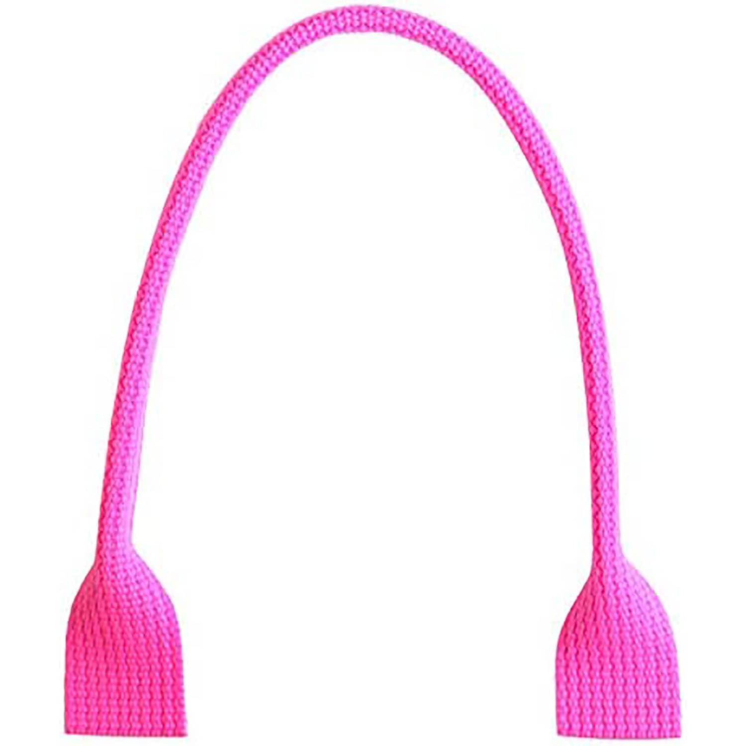 日本紐釦貿易 アクリルハンドル 手提げタイプ 2本 40cm 蛍光ピンク DCH9850-37 （ご注文単位1組）【直送品】