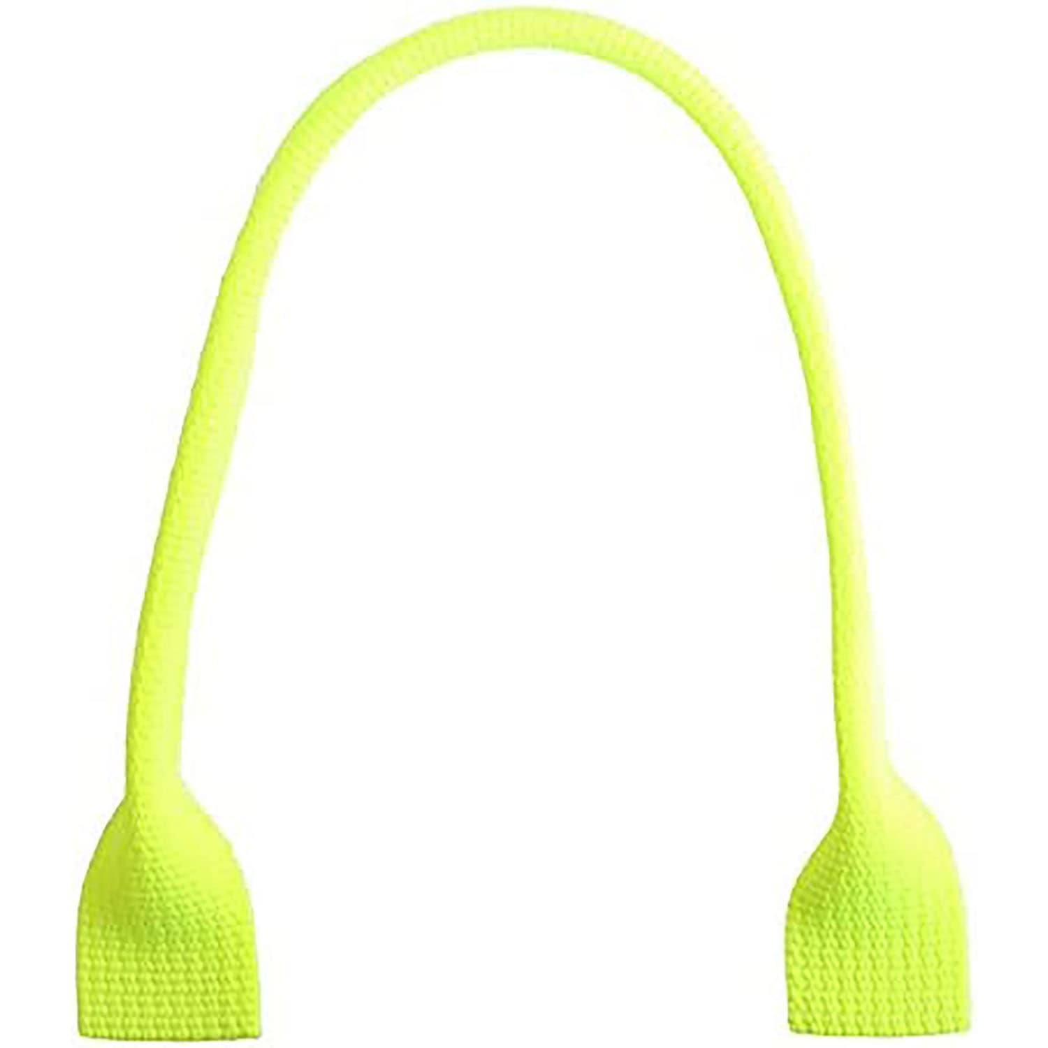 日本紐釦貿易 アクリルハンドル 手提げタイプ 2本 40cm 蛍光レモン DCH9850-38 （ご注文単位1組）【直送品】