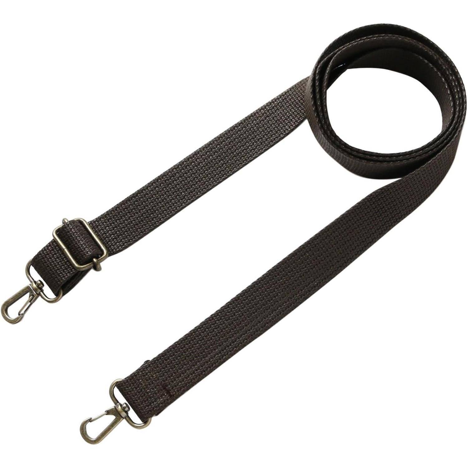 日本紐釦貿易 ワックスショルダー 持ち手 チョコ 幅約25mm×長さ73~130cm(調節可能) 1本 DCH9857-7 (ご注文単位1本)【直送品】