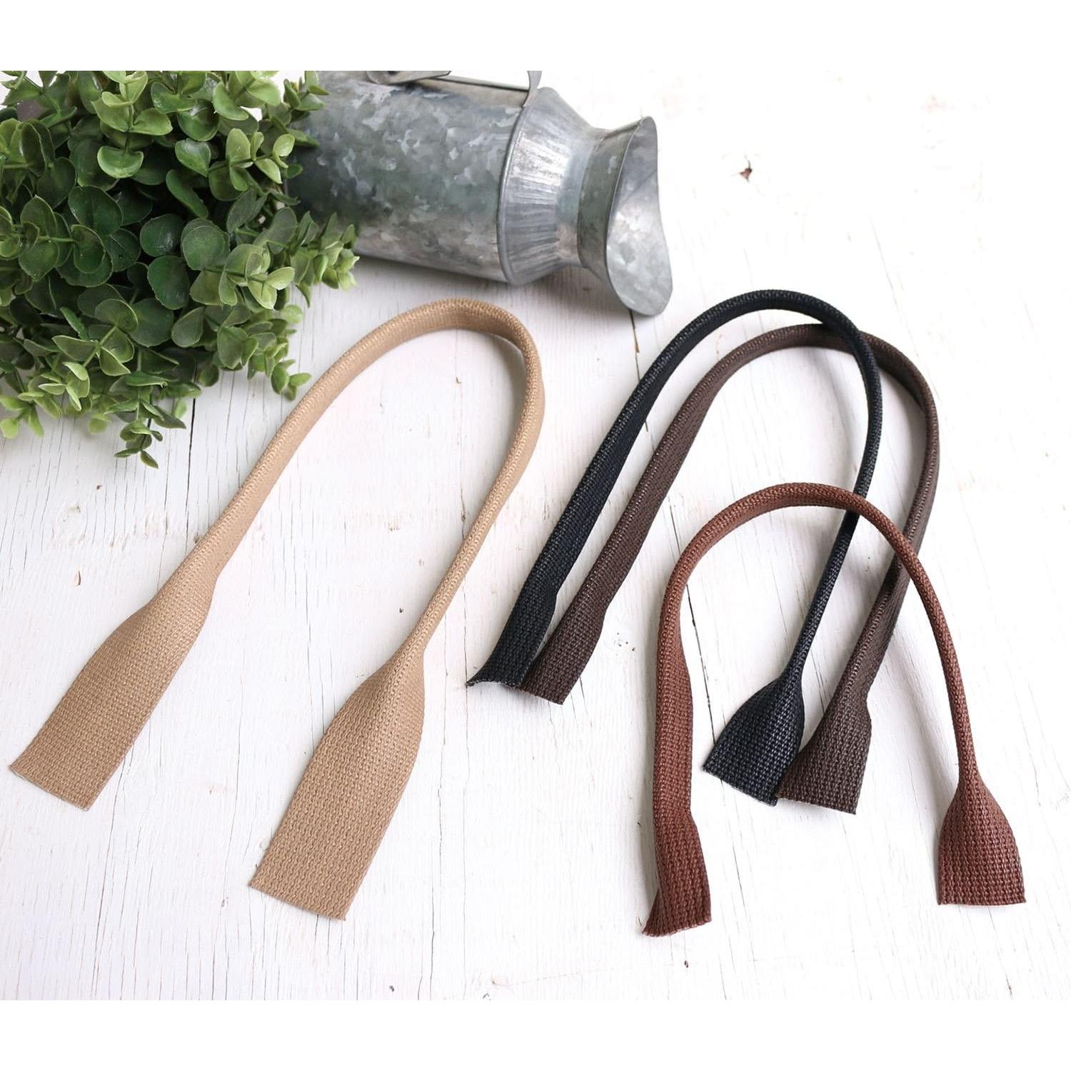 日本紐釦貿易 ワックスハンドル 茶 50cm 1組2本 DCH9859-6 （ご注文単位1組）【直送品】