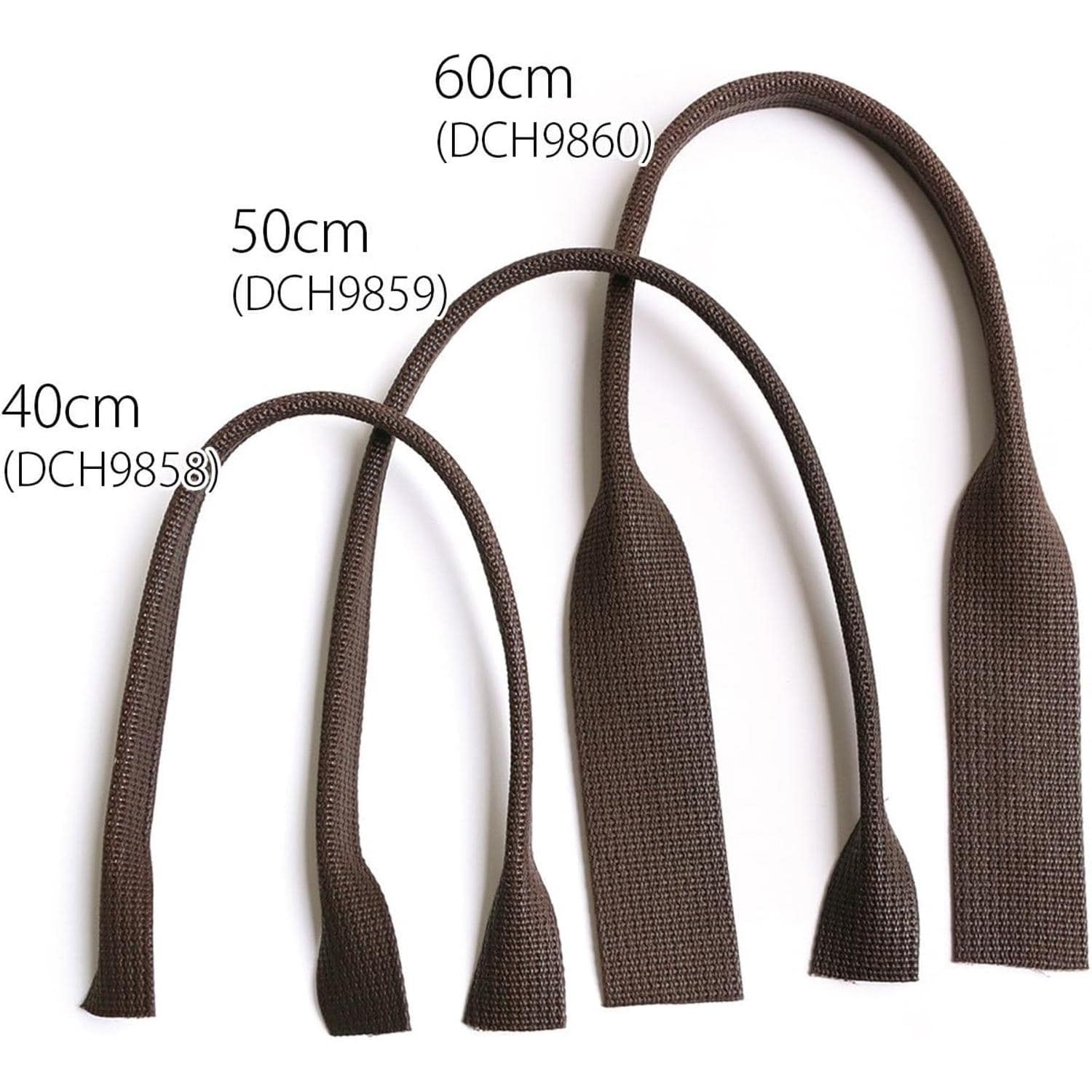 日本紐釦貿易 ワックスハンドル 黒 50cm 1組2本 DCH9859-30 (ご注文単位1組)【直送品】