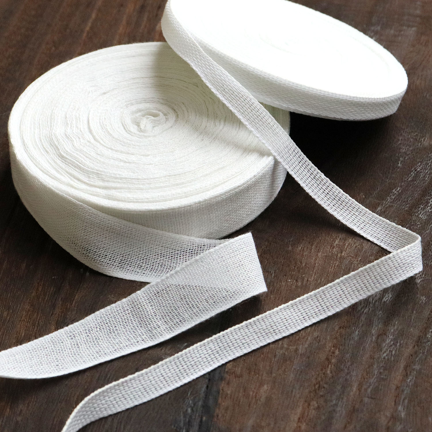 日本紐釦貿易 乙姫印 伸び止めテープ 衣料用 幅9mm×30m 白晒/平織り No.3 (ご注文単位1束)【直送品】