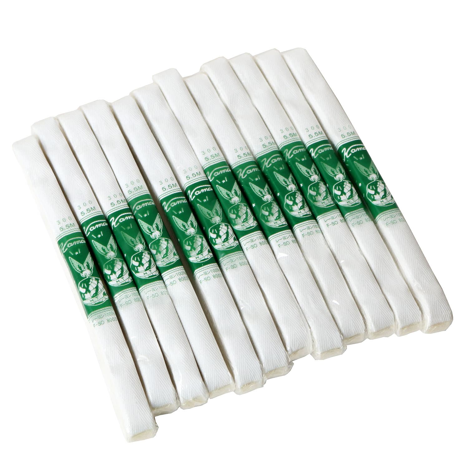 日本紐釦貿易 乙姫印 特上綾テープ 衣料用ひも 徳用12巻入 幅9mm×5.5m巻 白晒/綾織り No.300 （ご注文単位1箱）【直送品】