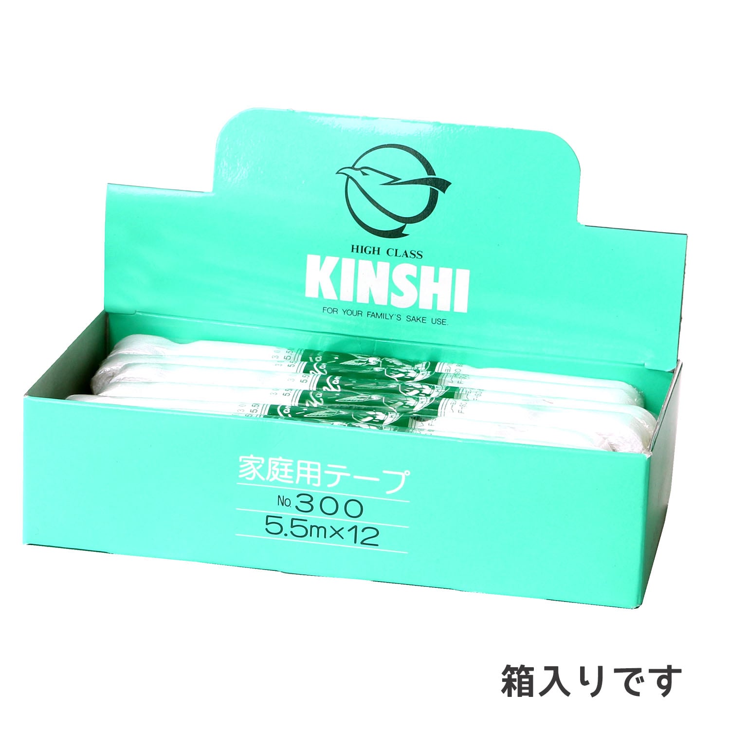 日本紐釦貿易 乙姫印 特上綾テープ 衣料用ひも 徳用12巻入 幅9mm×5.5m巻 白晒/綾織り No.300 (ご注文単位1箱)【直送品】