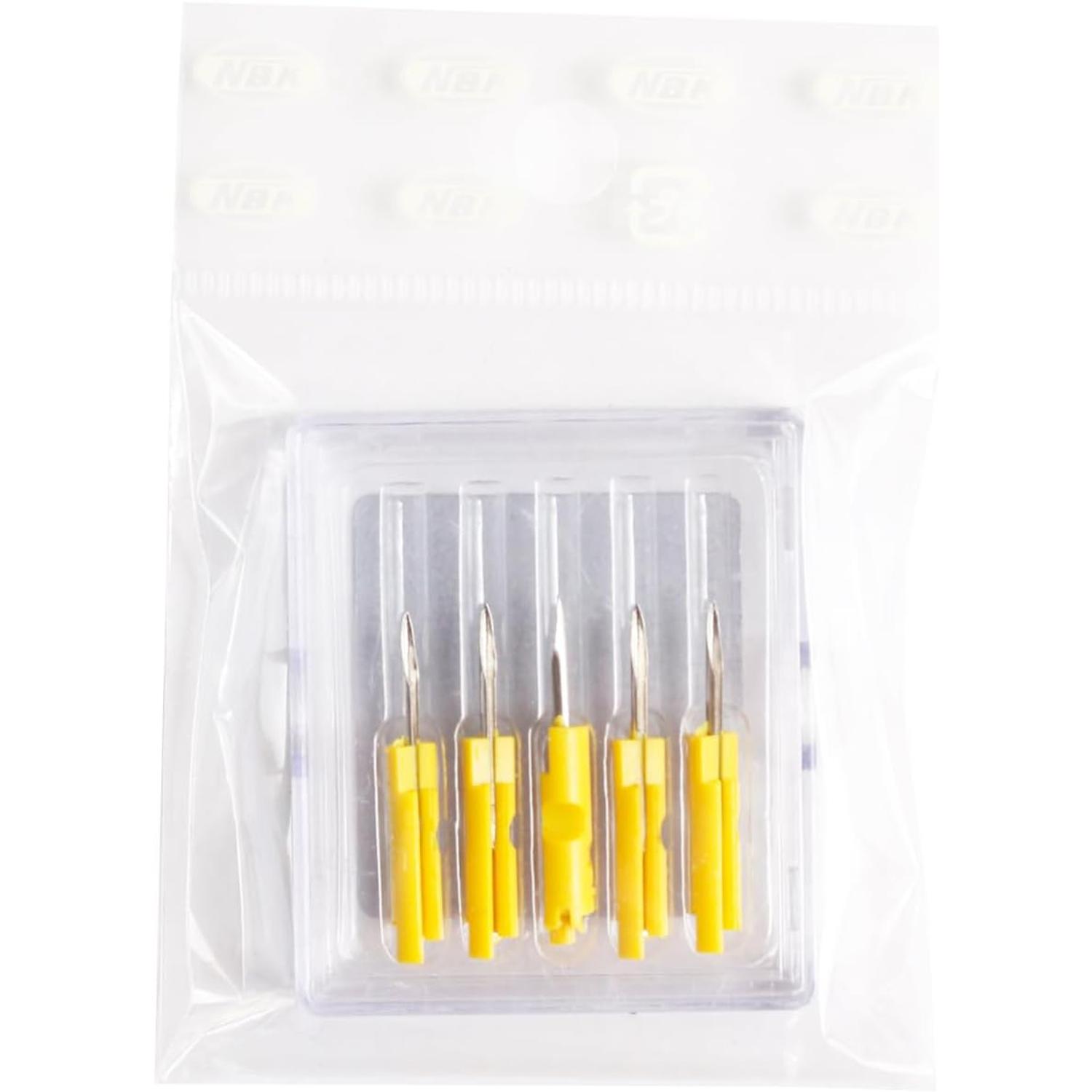 日本紐釦貿易 イージーステッチ 替え針 27mm シルバー 5本 P4-40 （ご注文単位1束）【直送品】