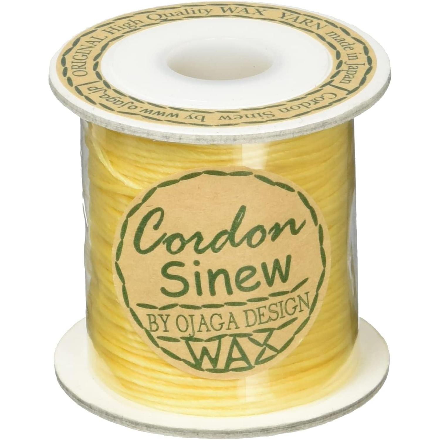 日本紐釦貿易 シニュー糸 革用手縫い糸 50m SN51-LY (ご注文単位1巻)【直送品】