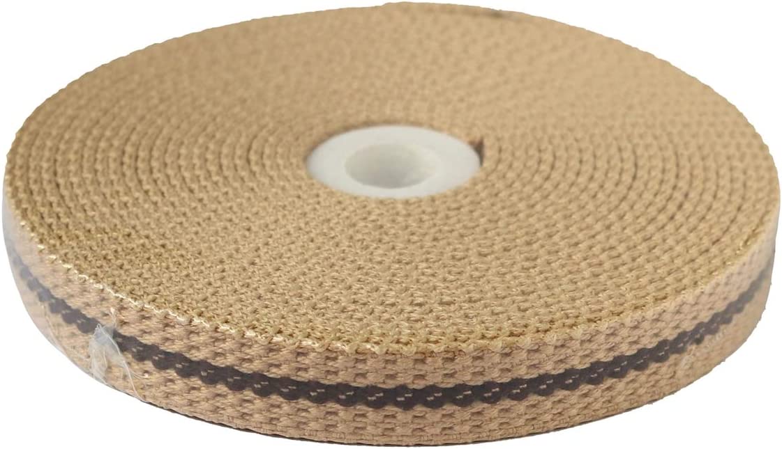 日本紐釦貿易 プレッピーテープ ライン入り ベージュ 幅15mm 5m巻 PR1500-155 (ご注文単位1束)【直送品】