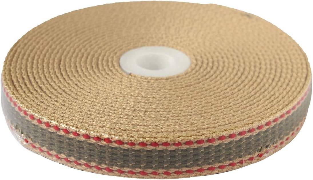 日本紐釦貿易 プレッピーテープ ライン入り ベージュ×カーキ 幅15mm 5m巻 PR1500-170 （ご注文単位1束）【直送品】