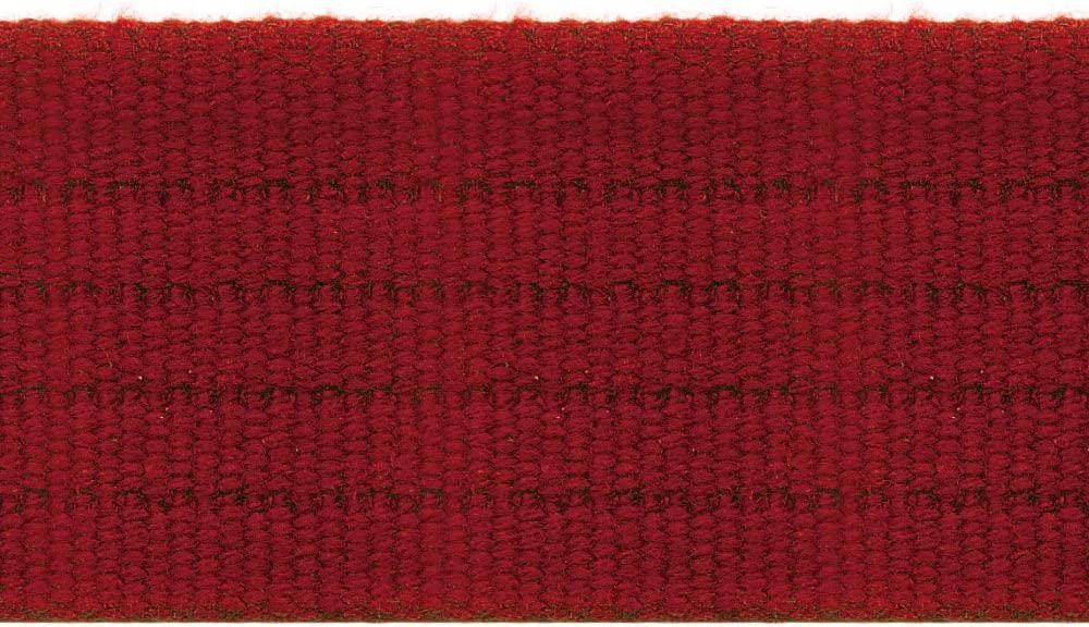 日本紐釦貿易 平コールテープ 38mm幅×5m巻 レッド HC1380-5M-507 （ご注文単位1巻）【直送品】