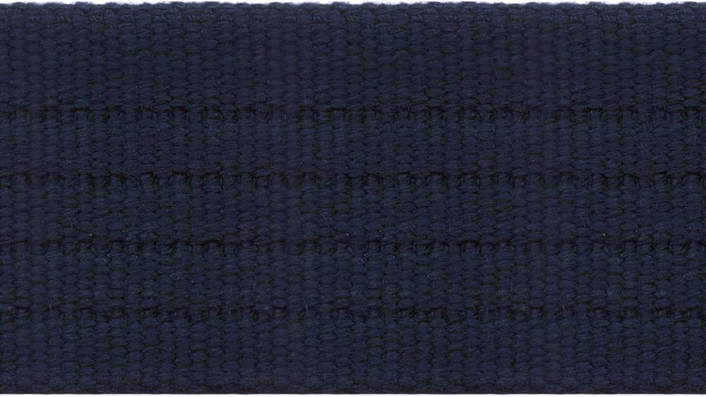 日本紐釦貿易 平コールテープ 38mm幅×5m巻 ネイビー HC1380-5M-520 （ご注文単位1巻）【直送品】