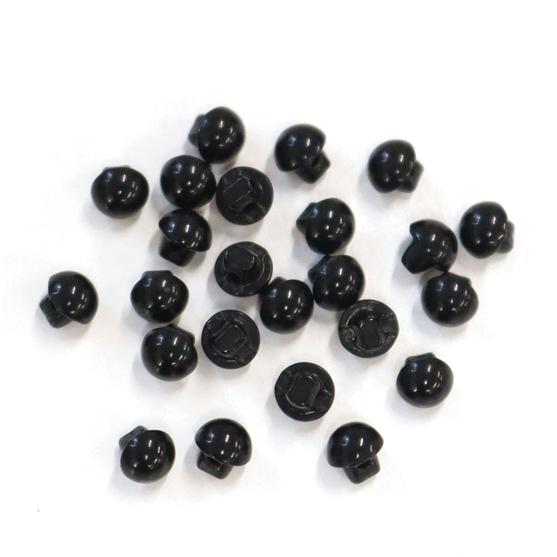 日本紐釦貿易(Nippon Chuko) 目玉ボタン 裏穴 黒 4mm 黒 24個 CE140 1袋（ご注文単位1袋）【直送品】