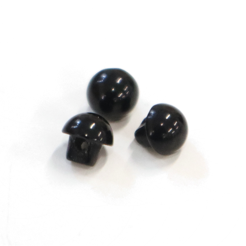 日本紐釦貿易(Nippon Chuko) 目玉ボタン 裏穴 黒 4mm 黒 24個 CE140 1袋(ご注文単位1袋)【直送品】