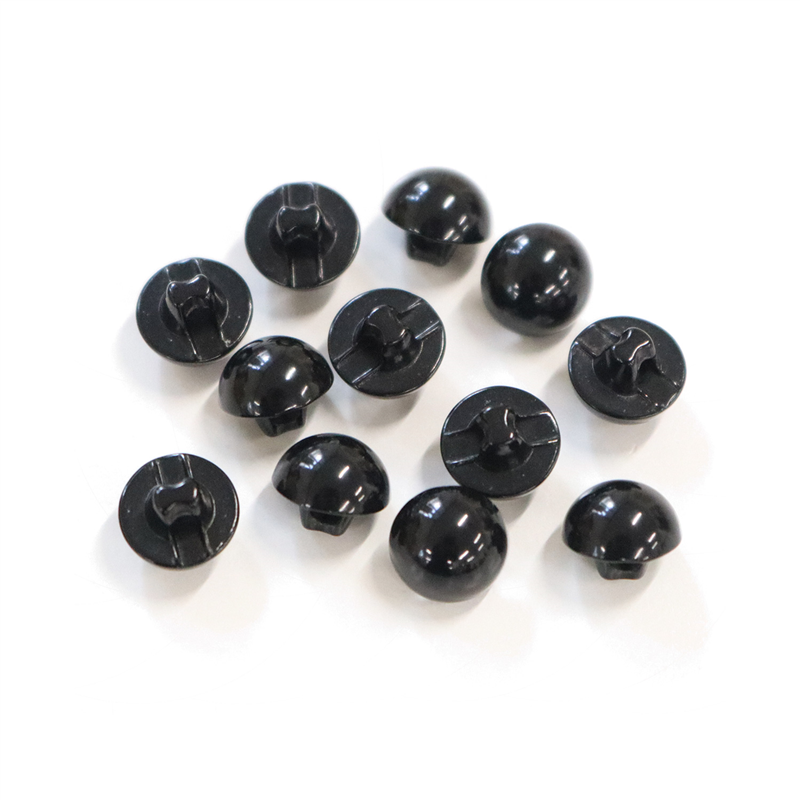 日本紐釦貿易(Nippon Chuko) 目玉ボタン 裏穴 黒 8mm 黒 12個 CE142 1袋（ご注文単位1袋）【直送品】