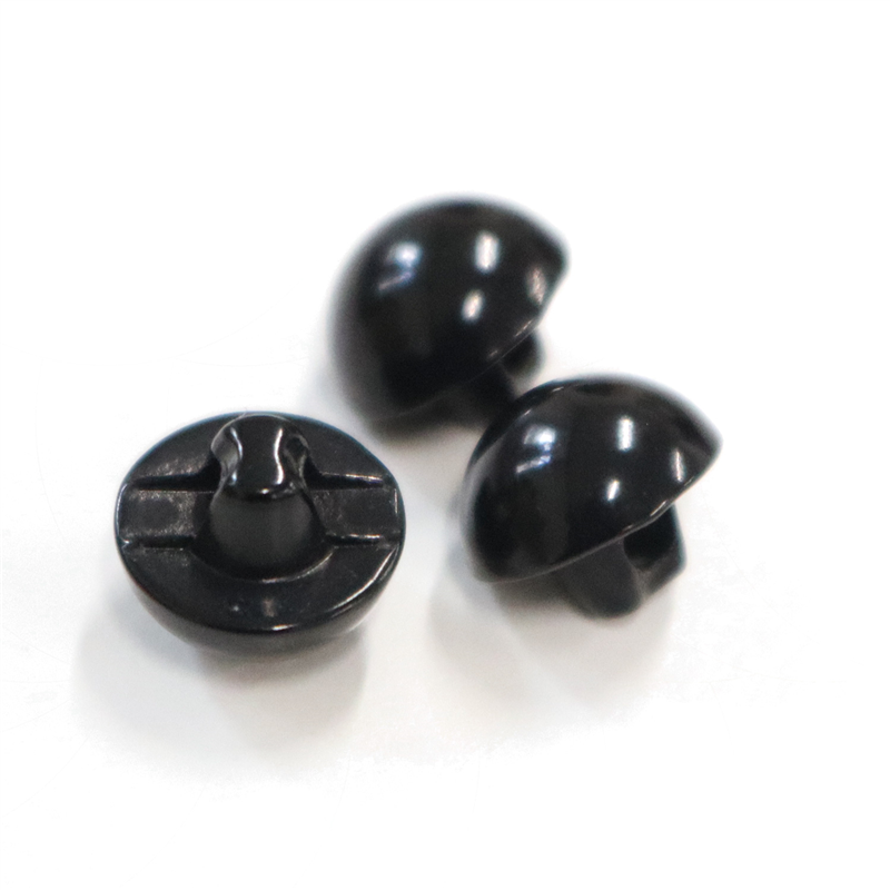 日本紐釦貿易(Nippon Chuko) 目玉ボタン 裏穴 黒 8mm 黒 12個 CE142 1袋(ご注文単位1袋)【直送品】