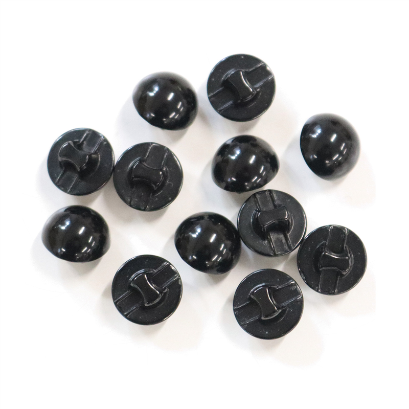 日本紐釦貿易(Nippon Chuko) 目玉ボタン 裏穴 黒 10mm 黒 12個 CE143 1袋（ご注文単位1袋）【直送品】