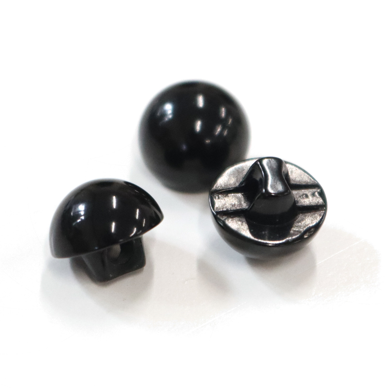 日本紐釦貿易(Nippon Chuko) 目玉ボタン 裏穴 黒 10mm 黒 12個 CE143 1袋（ご注文単位1袋）【直送品】