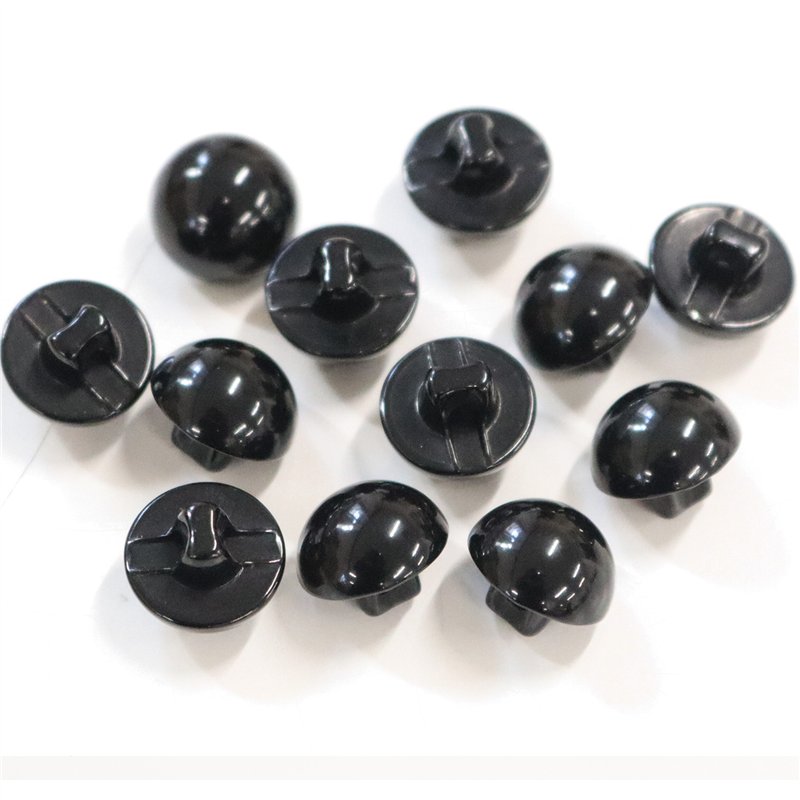 日本紐釦貿易(Nippon Chuko) 目玉ボタン 裏穴 黒 11.5mm 黒 12個 CE144 1袋（ご注文単位1袋）【直送品】