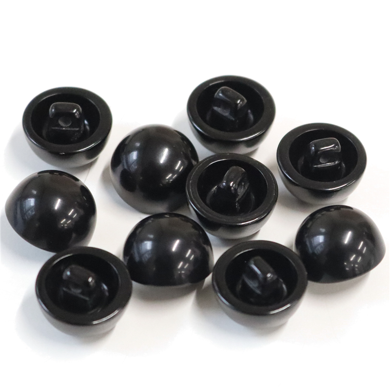 日本紐釦貿易(Nippon Chuko) 目玉ボタン 裏穴 黒 15mm 黒 10個 CE146 1袋（ご注文単位1袋）【直送品】