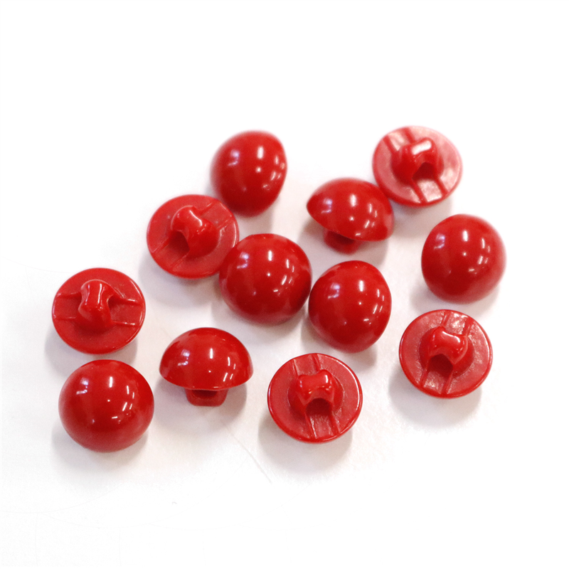 日本紐釦貿易(Nippon Chuko) 目玉ボタン 裏穴 赤 8mm 赤 12個 CE162 1袋（ご注文単位1袋）【直送品】