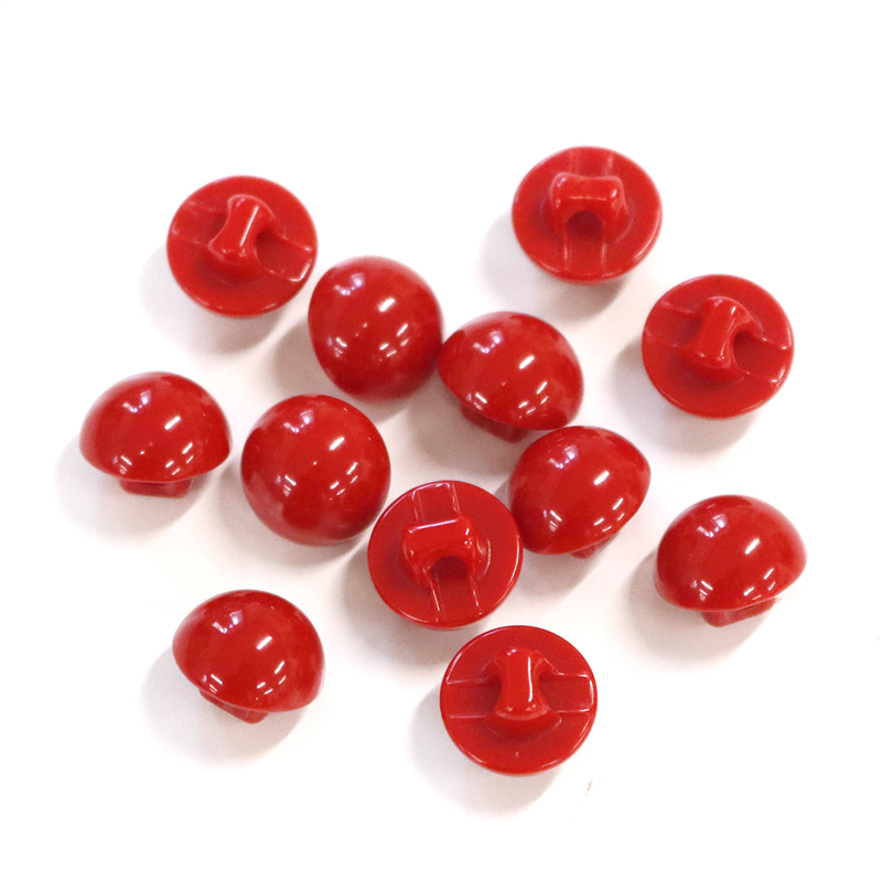 日本紐釦貿易(Nippon Chuko) 目玉ボタン 裏穴 赤 10mm 赤 12個 CE163 1袋（ご注文単位1袋）【直送品】