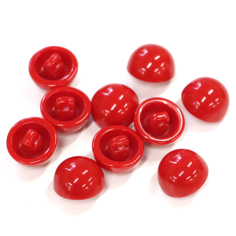 日本紐釦貿易(Nippon Chuko) 目玉ボタン 裏穴 赤 15mm 赤 10個 CE166 1袋(ご注文単位1袋)【直送品】