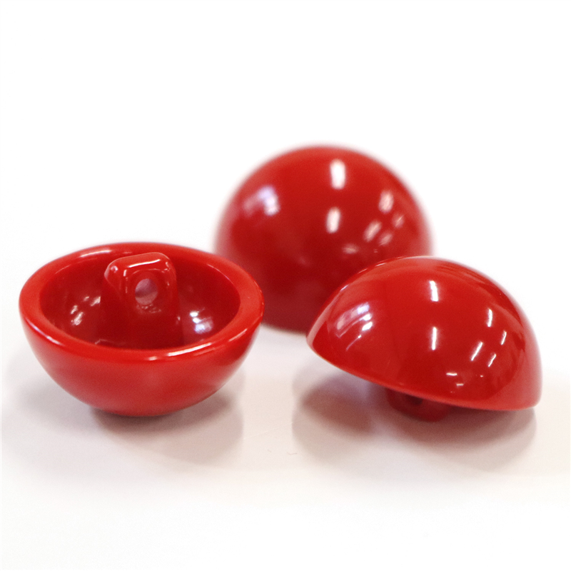 日本紐釦貿易(Nippon Chuko) 目玉ボタン 裏穴 赤 18mm 赤 8個 CE167 1袋(ご注文単位1袋)【直送品】