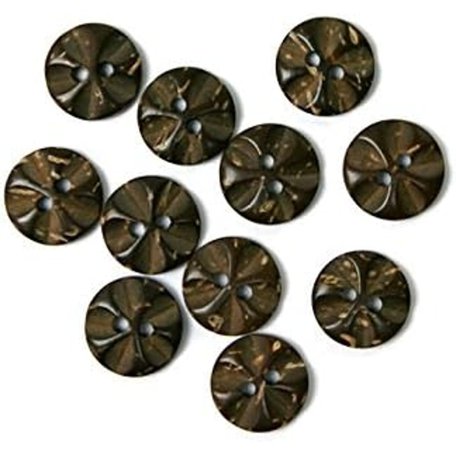 日本紐釦貿易 ハワイアンボタン φ11.5mm 12個入 CG902 （ご注文単位1枚）【直送品】