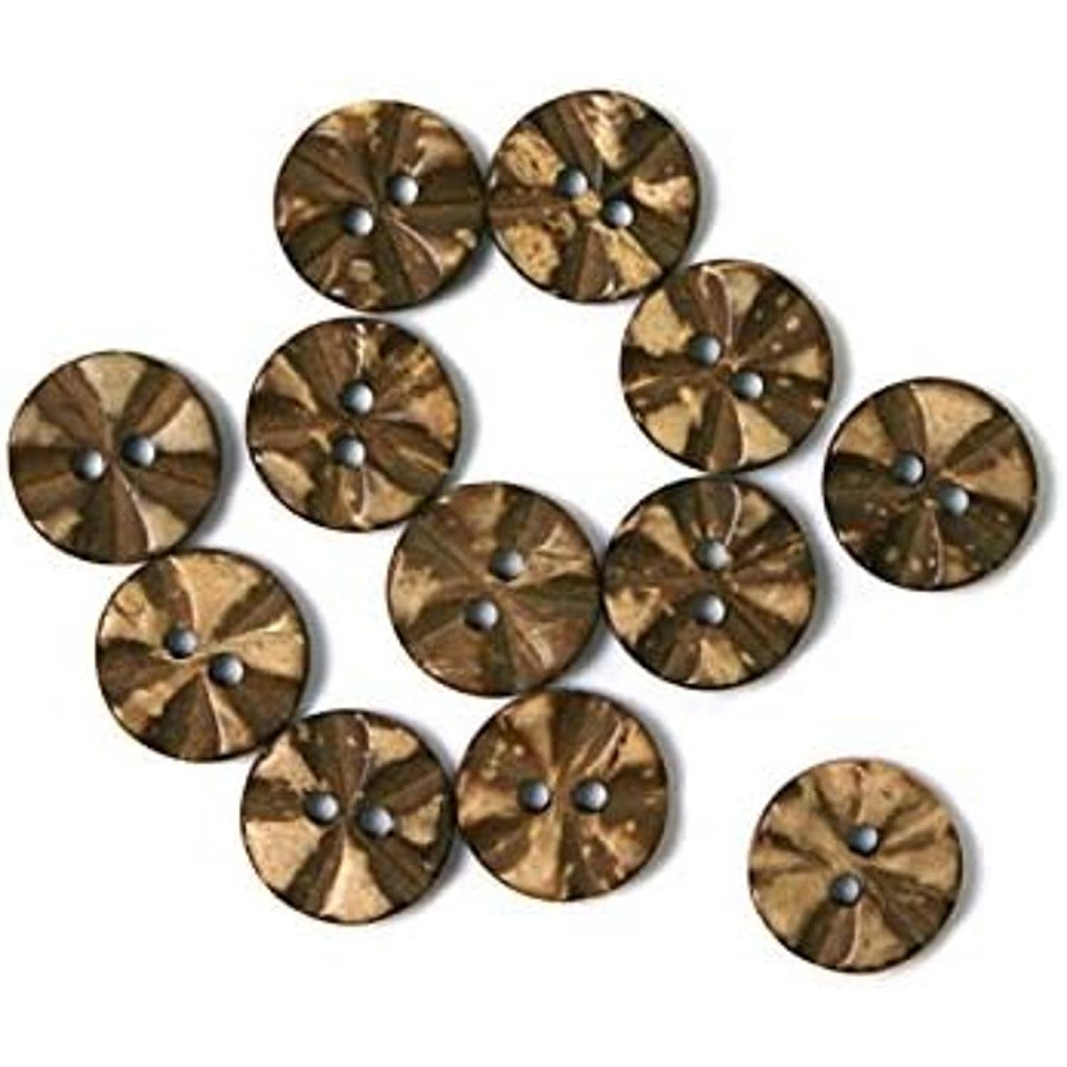 日本紐釦貿易 ハワイアンボタン φ11.5mm 12個入 CG903 （ご注文単位1枚）【直送品】