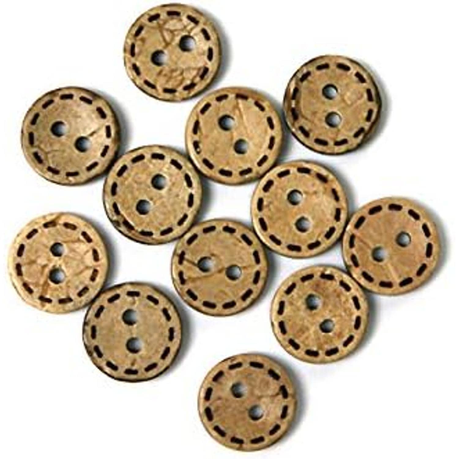 日本紐釦貿易 ハワイアンボタン φ11.5mm 12個入 CG907 （ご注文単位1枚）【直送品】