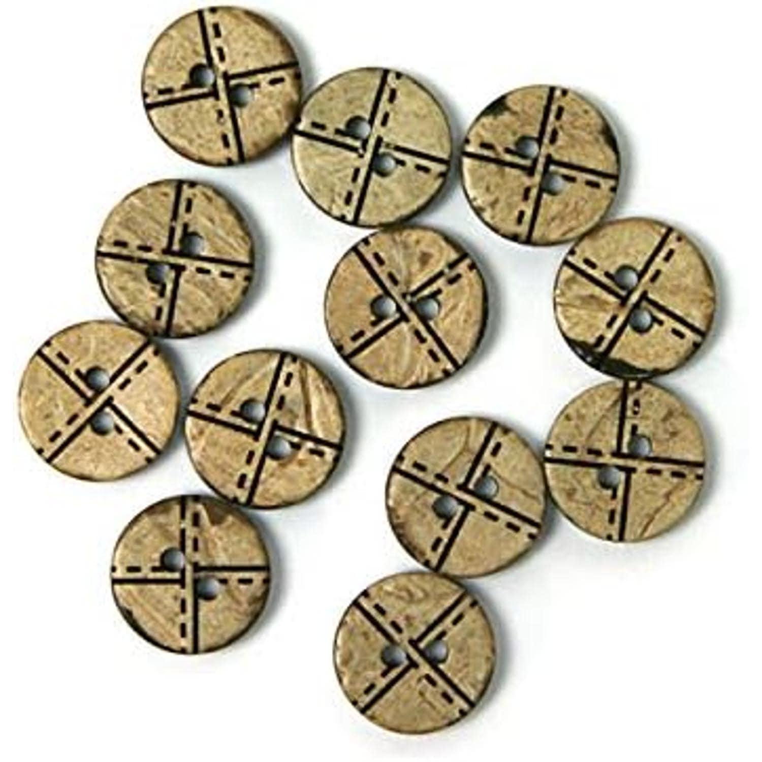 日本紐釦貿易 ハワイアンボタン φ11.5mm 12個入 CG910 （ご注文単位1枚）【直送品】