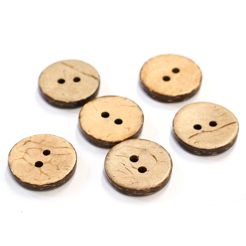 日本紐釦貿易(Nippon Chuko) やしの実ボタン 15mm 6個 CG1212 1袋（ご注文単位1袋）【直送品】