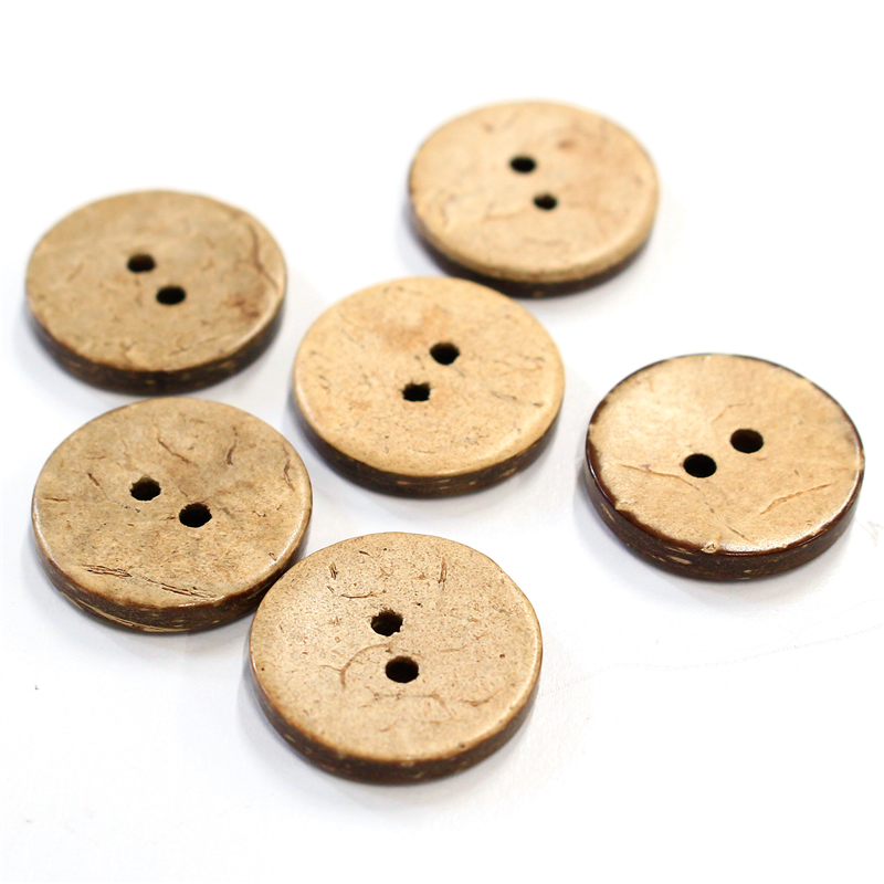 日本紐釦貿易(Nippon Chuko) やしの実ボタン 18mm 6個 CG1213 1袋（ご注文単位1袋）【直送品】