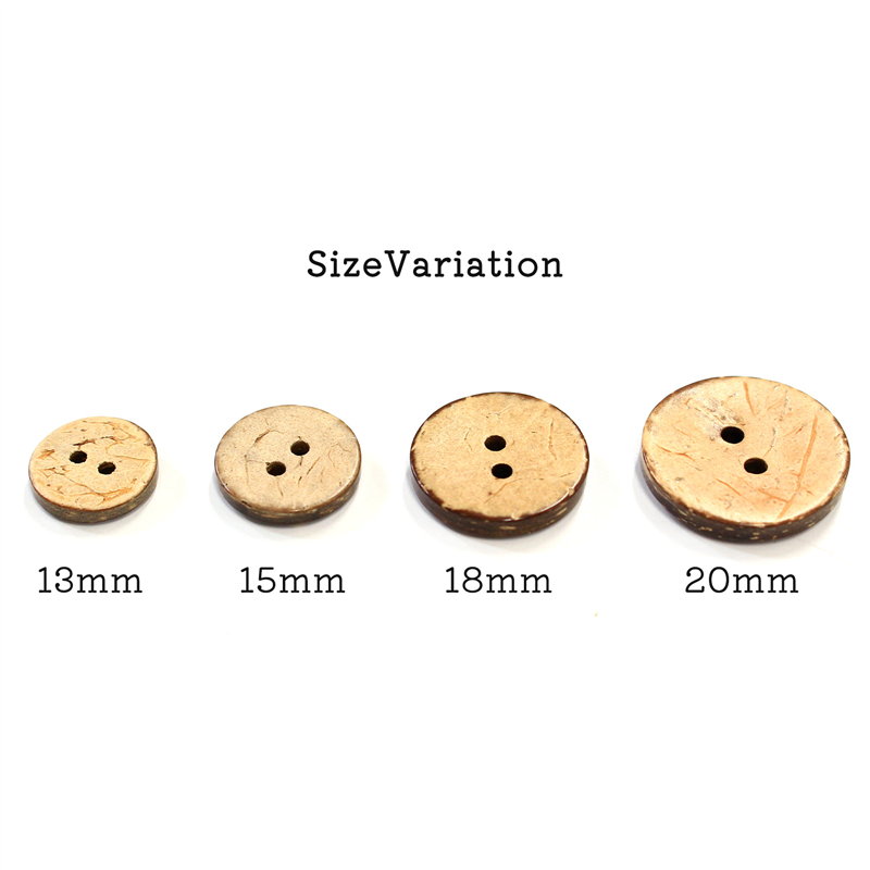 日本紐釦貿易(Nippon Chuko) やしの実ボタン 20mm 4個 CG1214 1袋（ご注文単位1袋）【直送品】