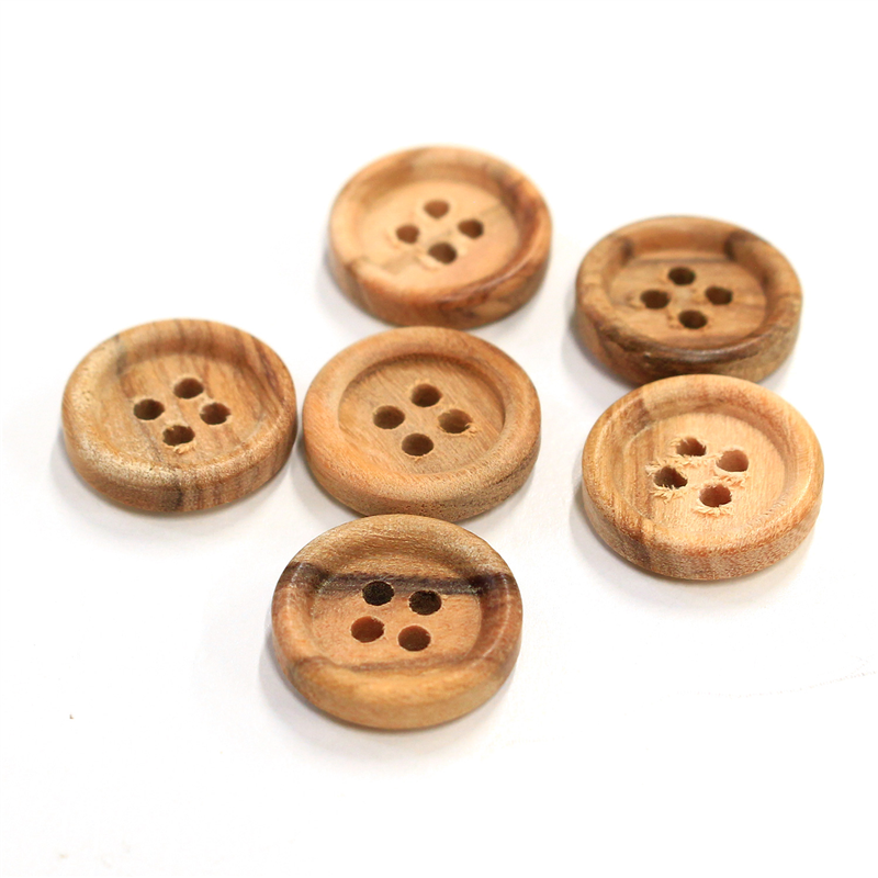 日本紐釦貿易(Nippon Chuko) オリーブボタン 15mm 6個 CG1217 1袋（ご注文単位1袋）【直送品】