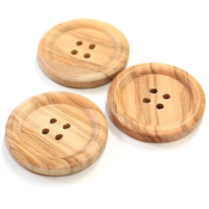 日本紐釦貿易(Nippon Chuko) オリーブボタン 30mm 3個 CG1221 1袋（ご注文単位1袋）【直送品】